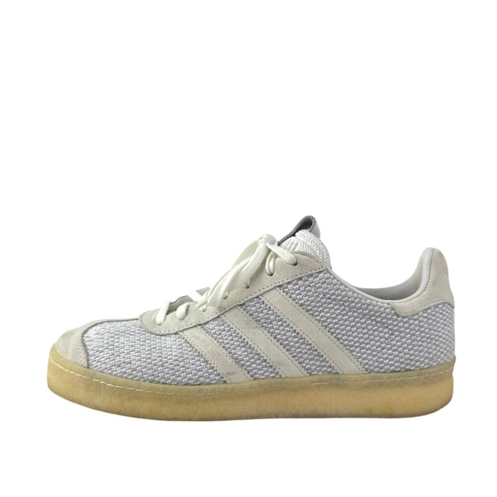 Adidas Gazelle Men's White Blue Suede Lace Up Low Top Sneakers Shoes Size 7.5